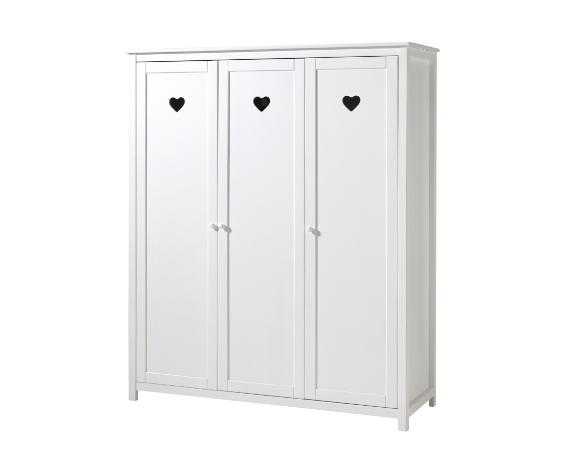 Amore 3 Door Wardrobe - White