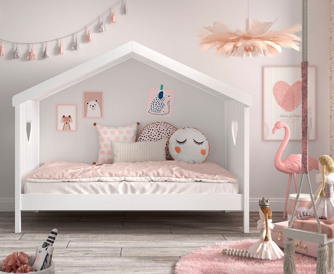 Amore Housebed Open Bed - White