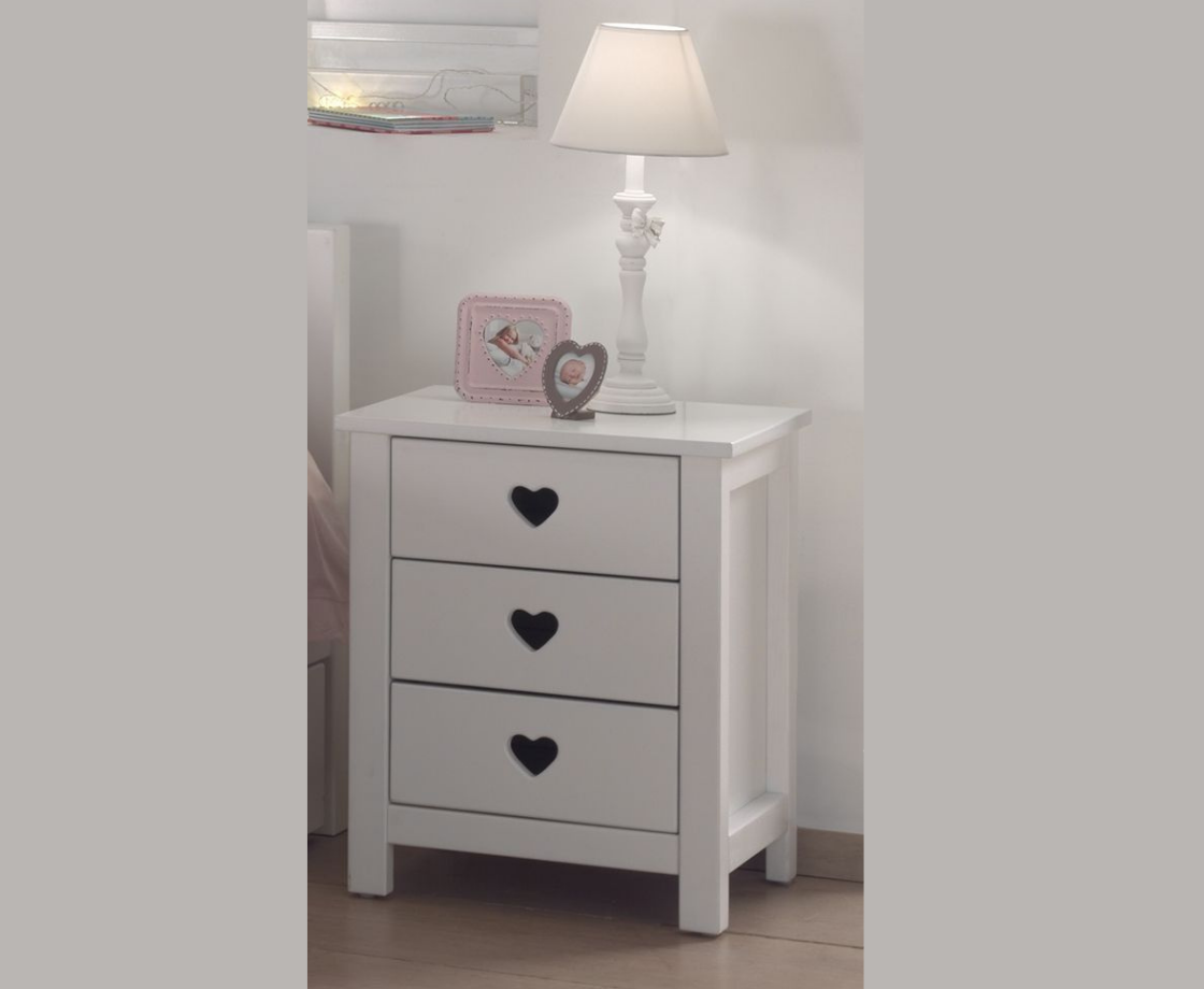 Amore Night Table - White