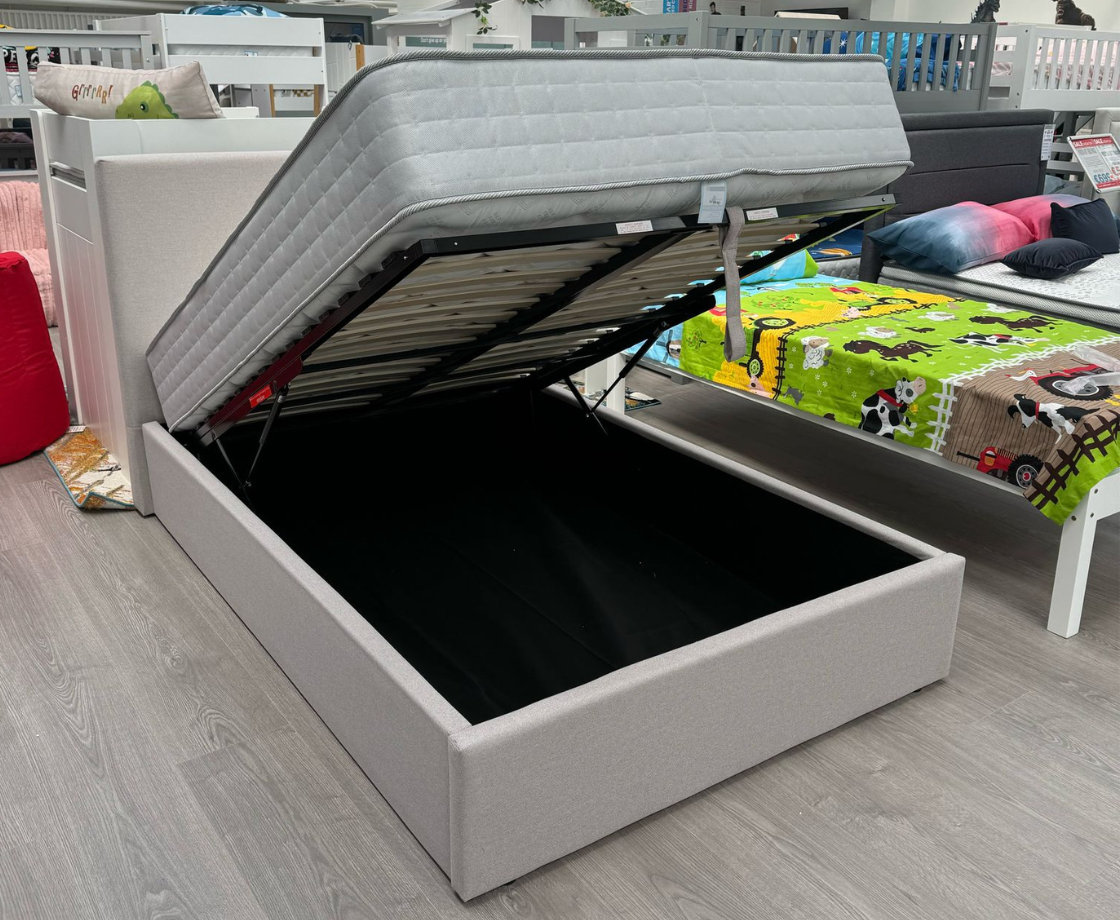 Azriel 4ft Double Ottoman Bed - Beige