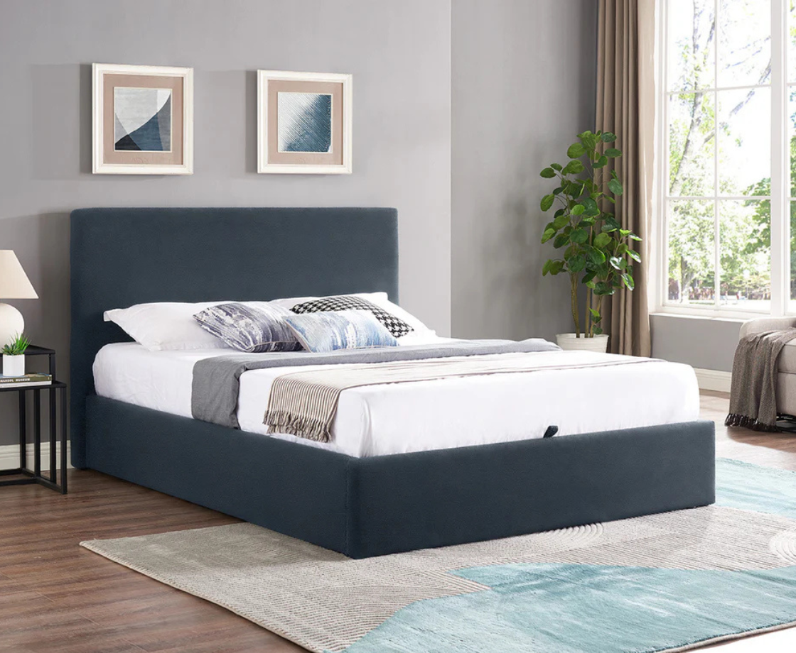 Azriel 3ft Single Ottoman Bed - Navy