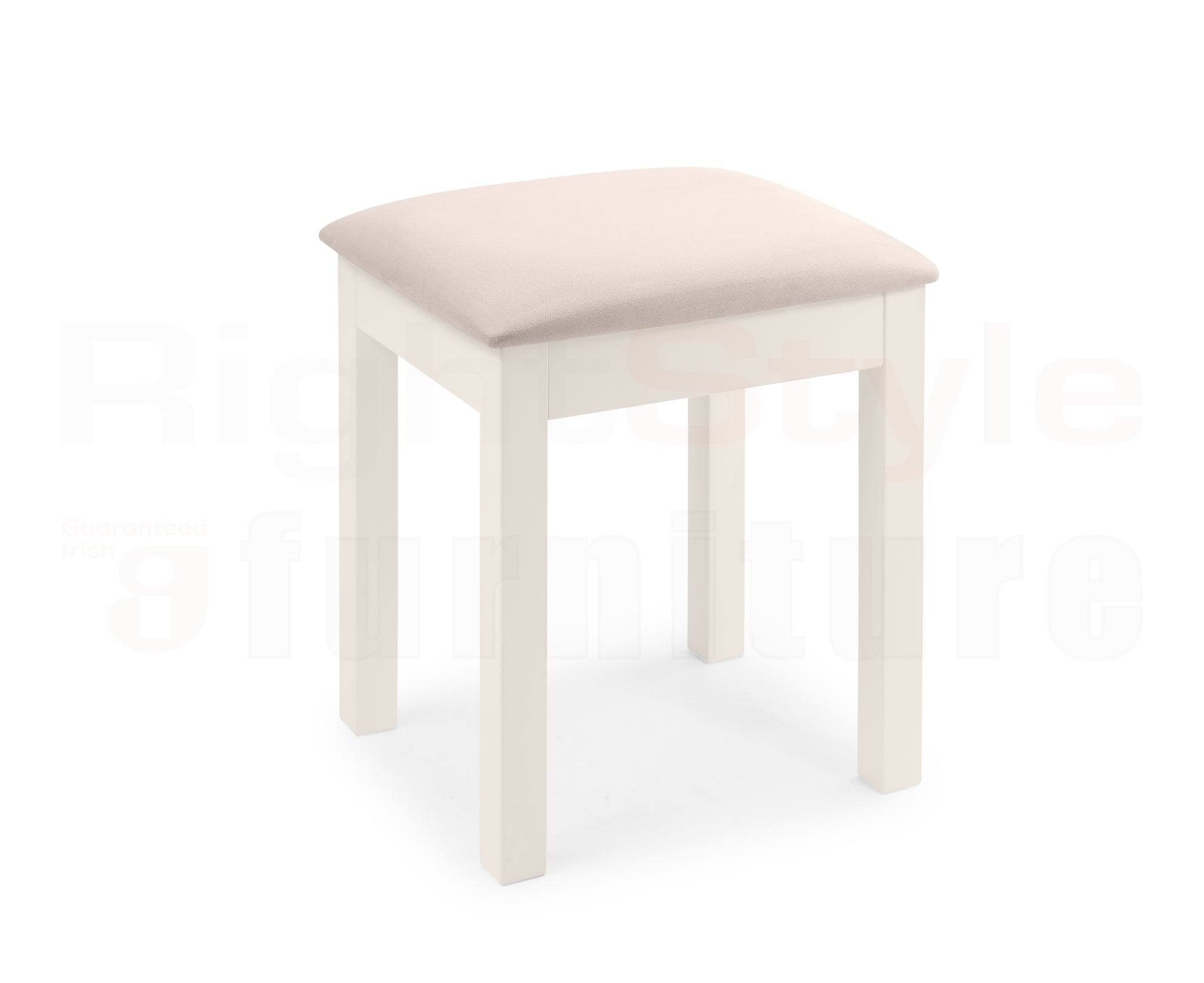 Maine Dressing Stool - Surf White