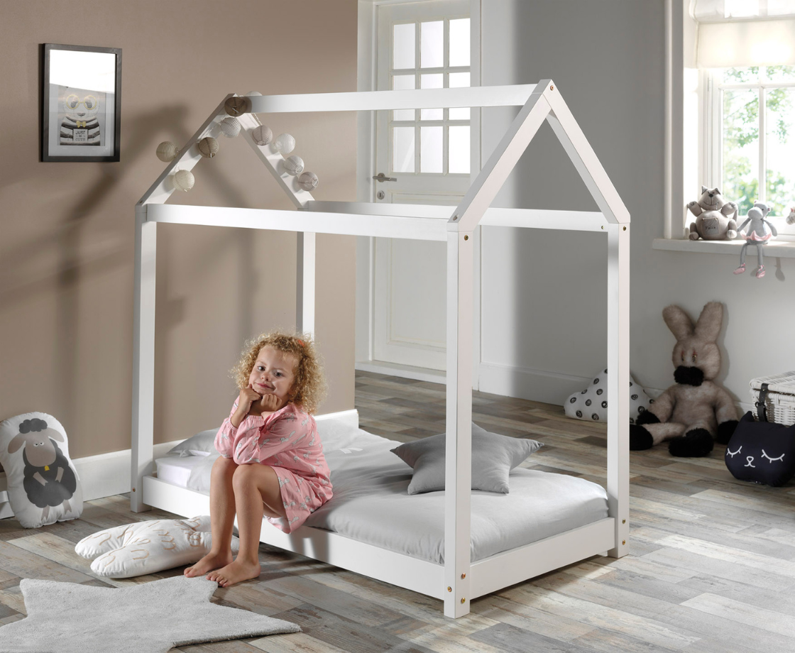 Cabane Toddler Bed 70x140cm - White