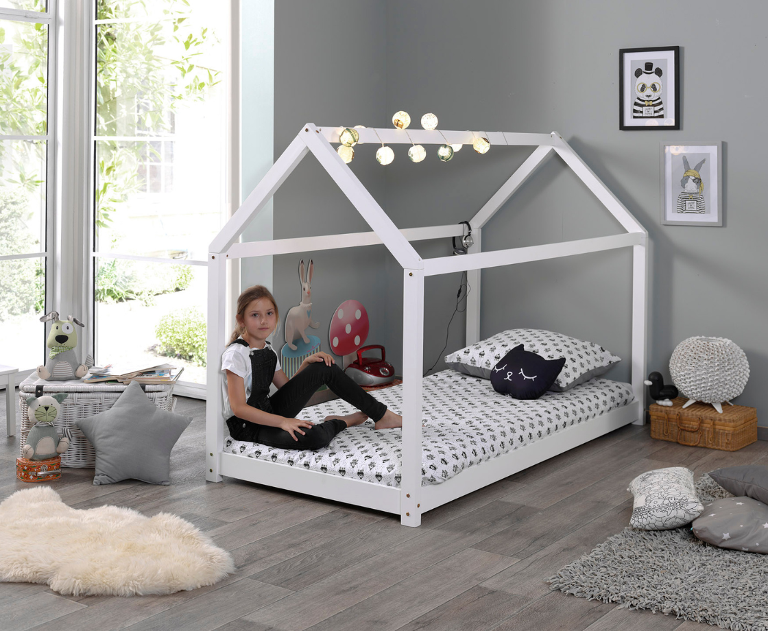 Cabane Bed 90x200cm - White