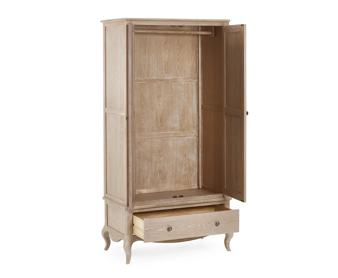 Camille 2 Door Wardrobe - Oak