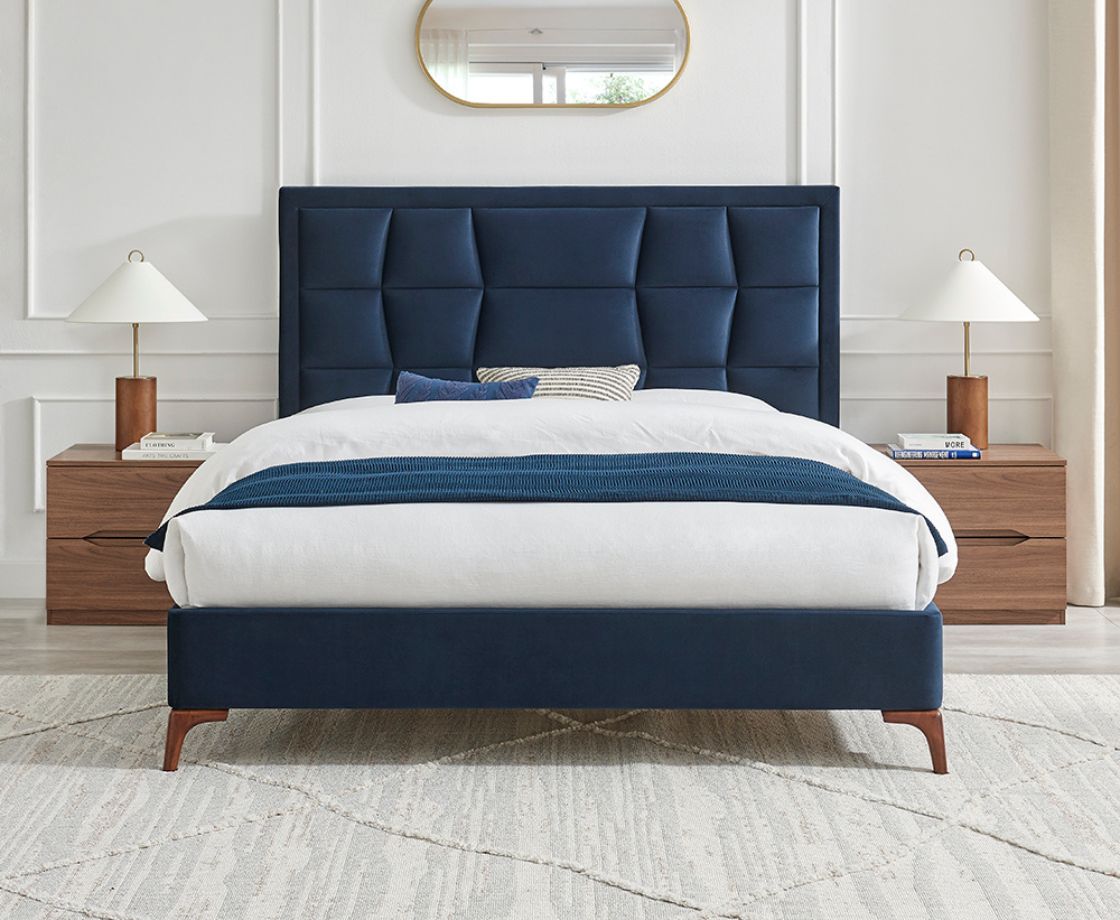 Carmen 6ft Superking Bed - Navy