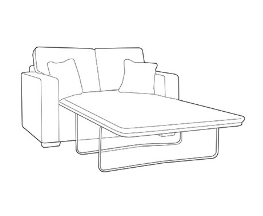Chicago 120cm Sofa Bed - Standard back