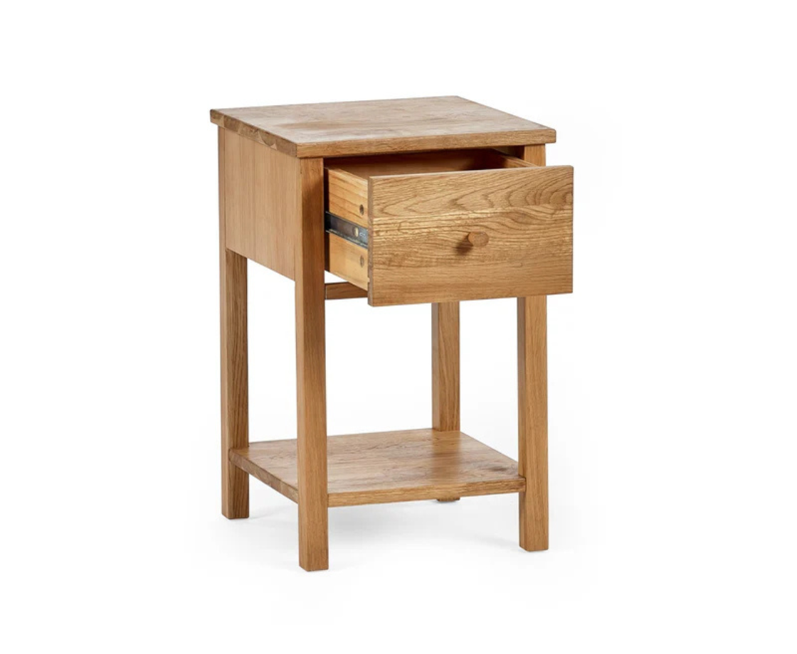 Coxmoor 1 Drawer Bedside - Oak