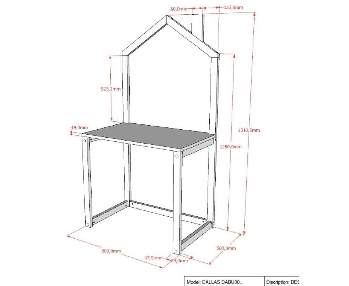 Dally Desk - Anthracite