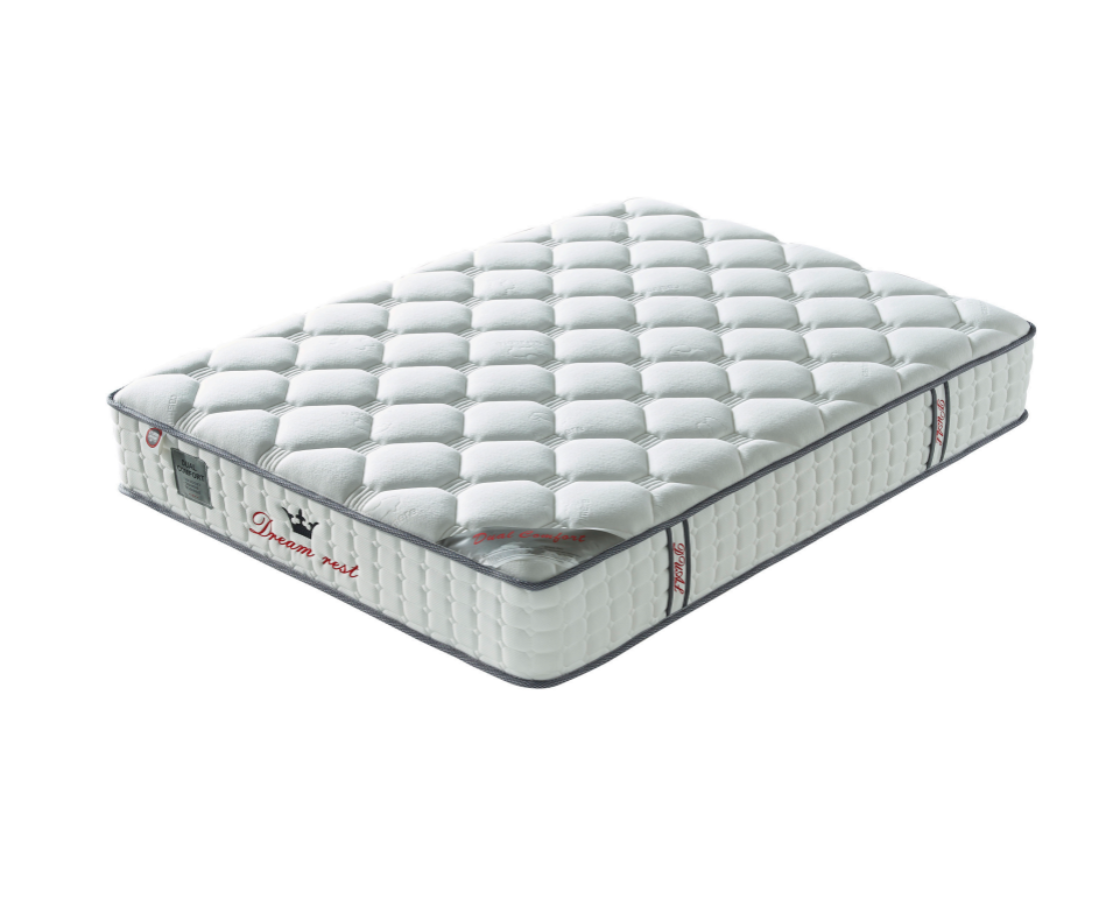 Dual Comfort 3ft Single Mattress - White