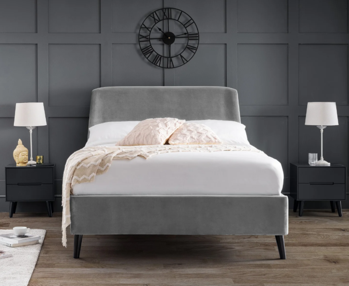 Frida 4ft6 Double Bed Frame - Grey