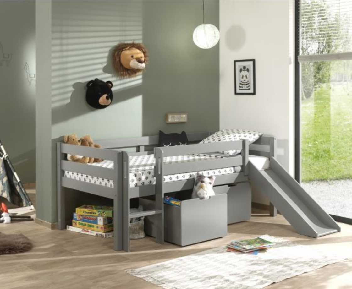 Funkie Low Sleeper with slide - Grey