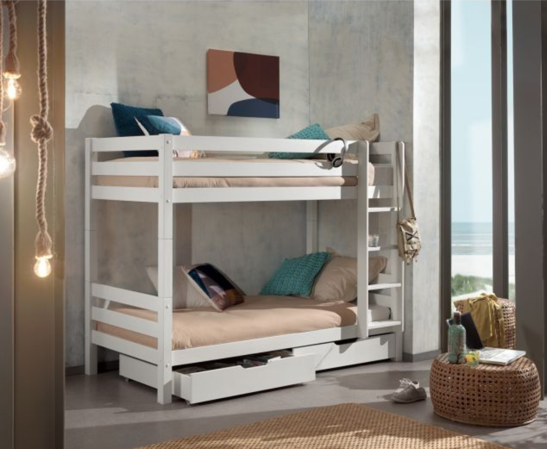 Funkie Bunk Bed 160cm - White