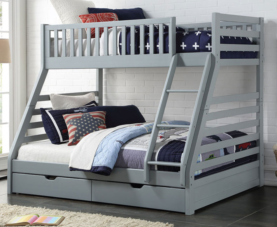 Hanlee Triple Bunk Sleeper - Grey