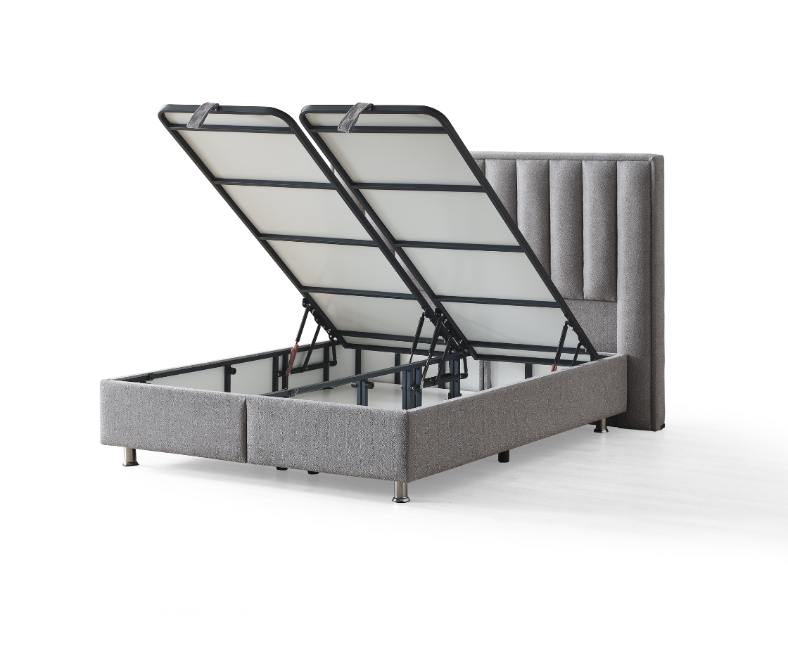 Legatie 4ft6 Ottoman Bed Frame - Grey