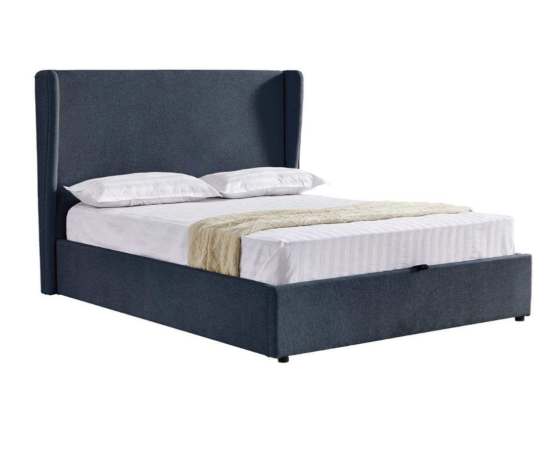 Matilda 6ft Ottoman Bed - Navy
