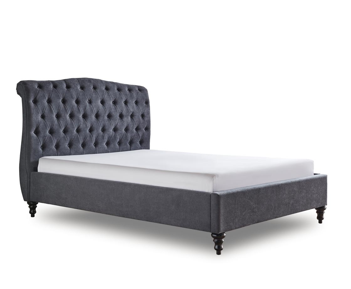 Riley 5ft Kingsize Bed Frame - Dark Grey