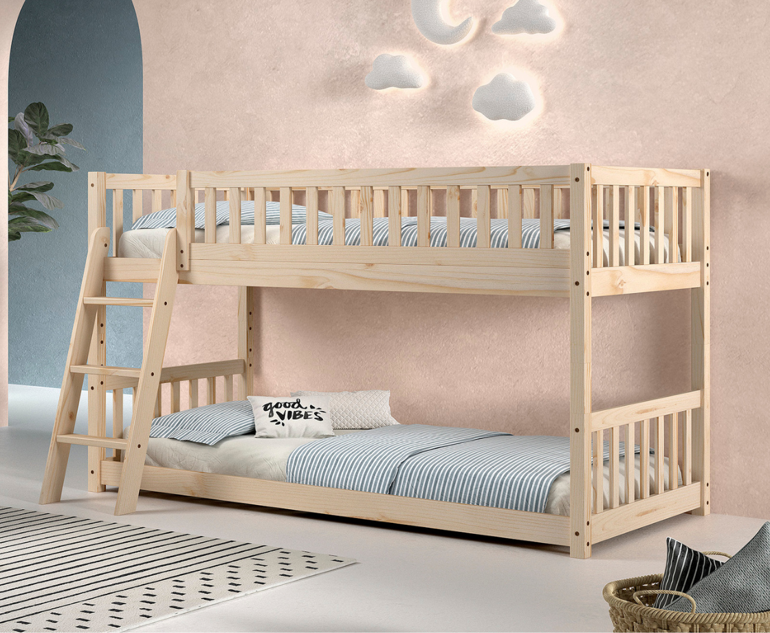 Ronnie Bunk Bed 90x200 - Natural