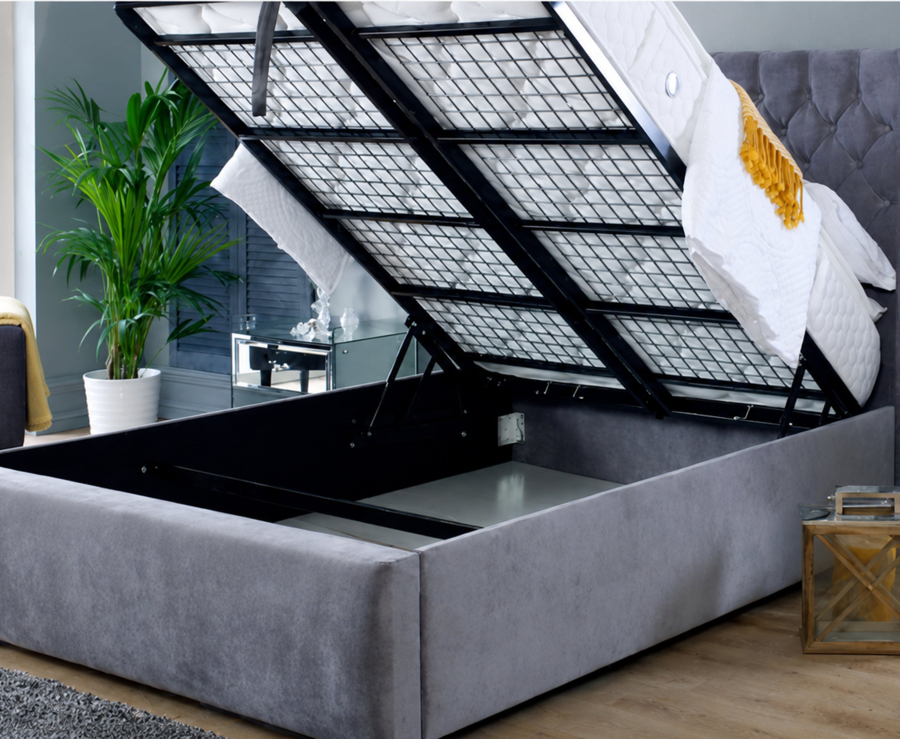 Rose 6ft Superking Ottoman Bed Frame
