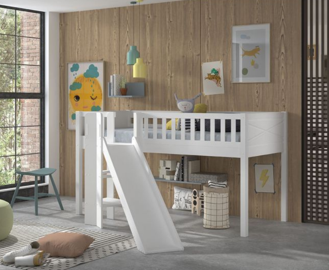 Snowy Midsleeper with Angle Slide - White