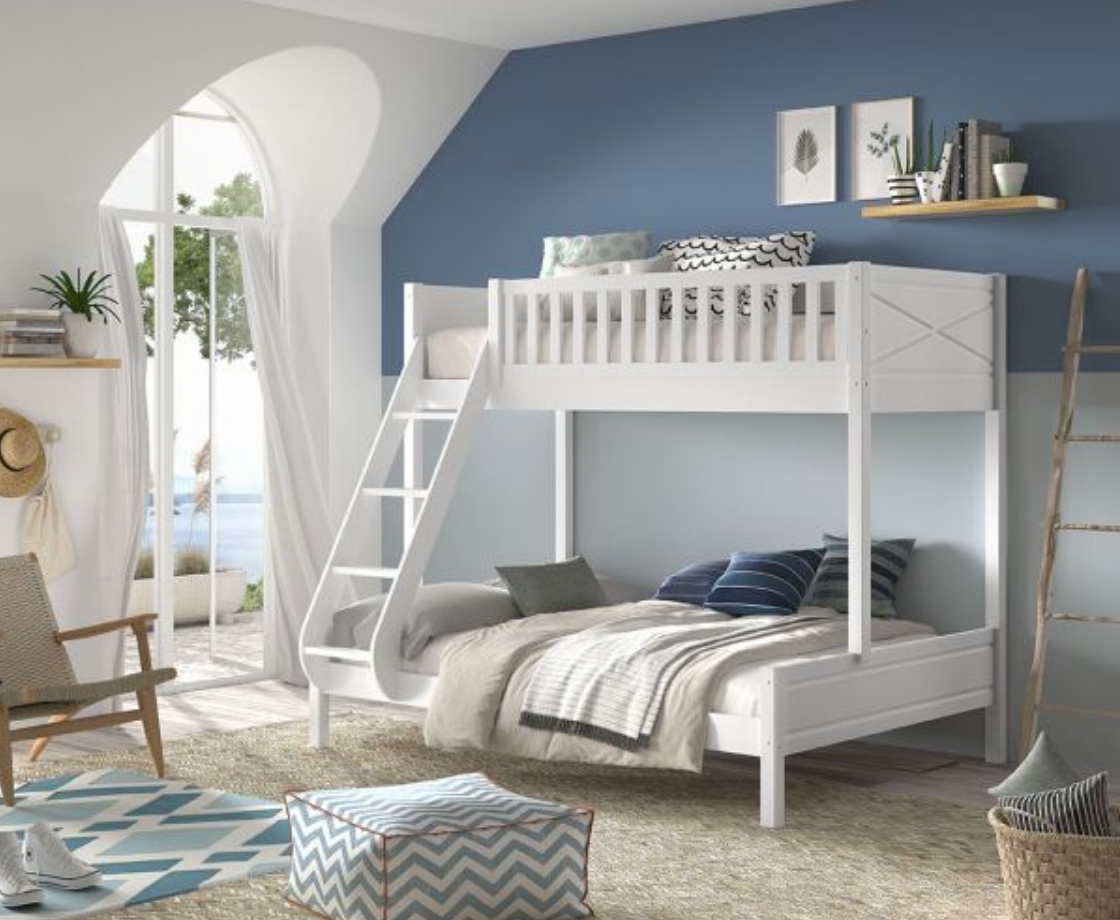 Snowy Family Bed - White