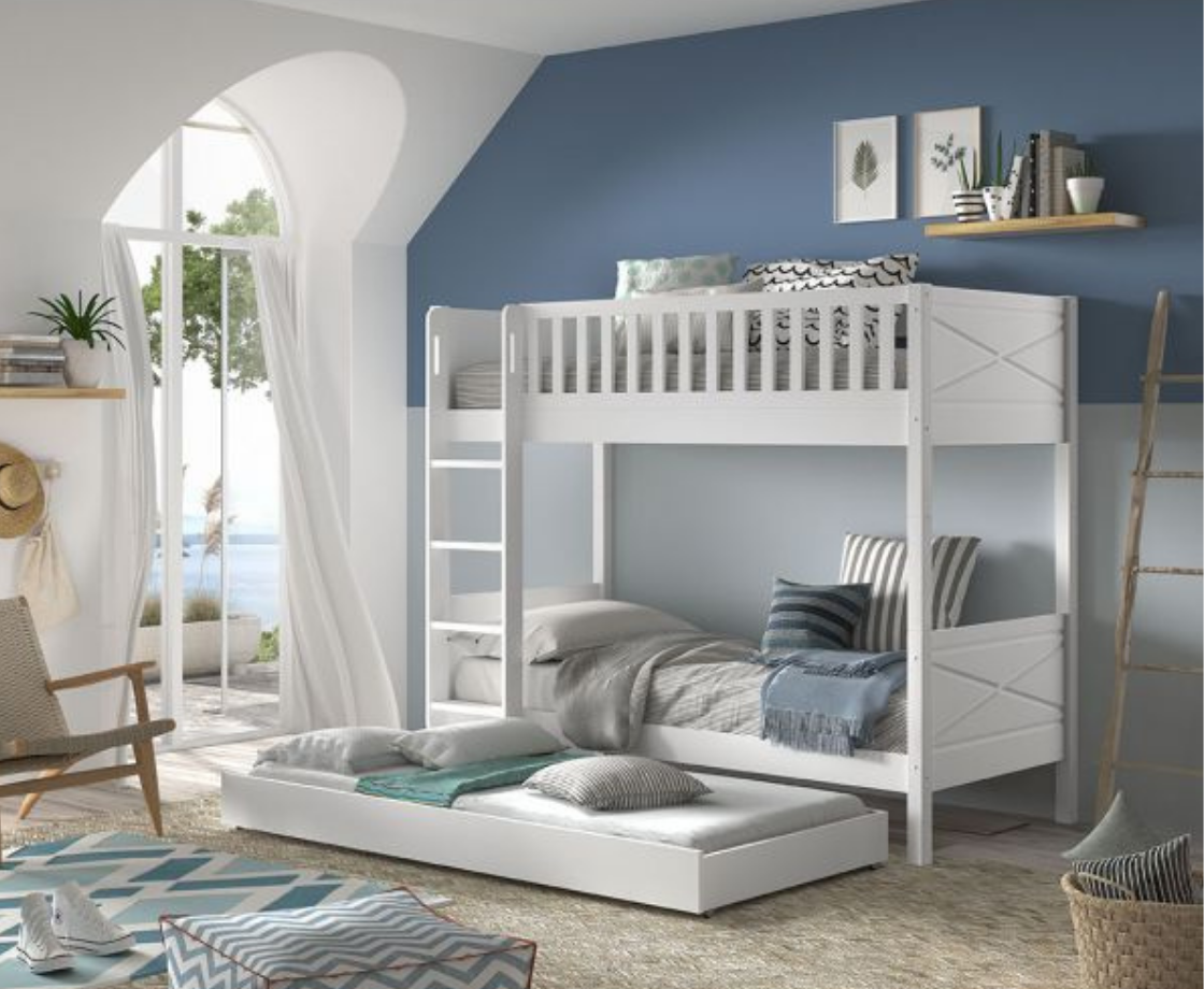 Snowy Bunk Bed 175cm - White