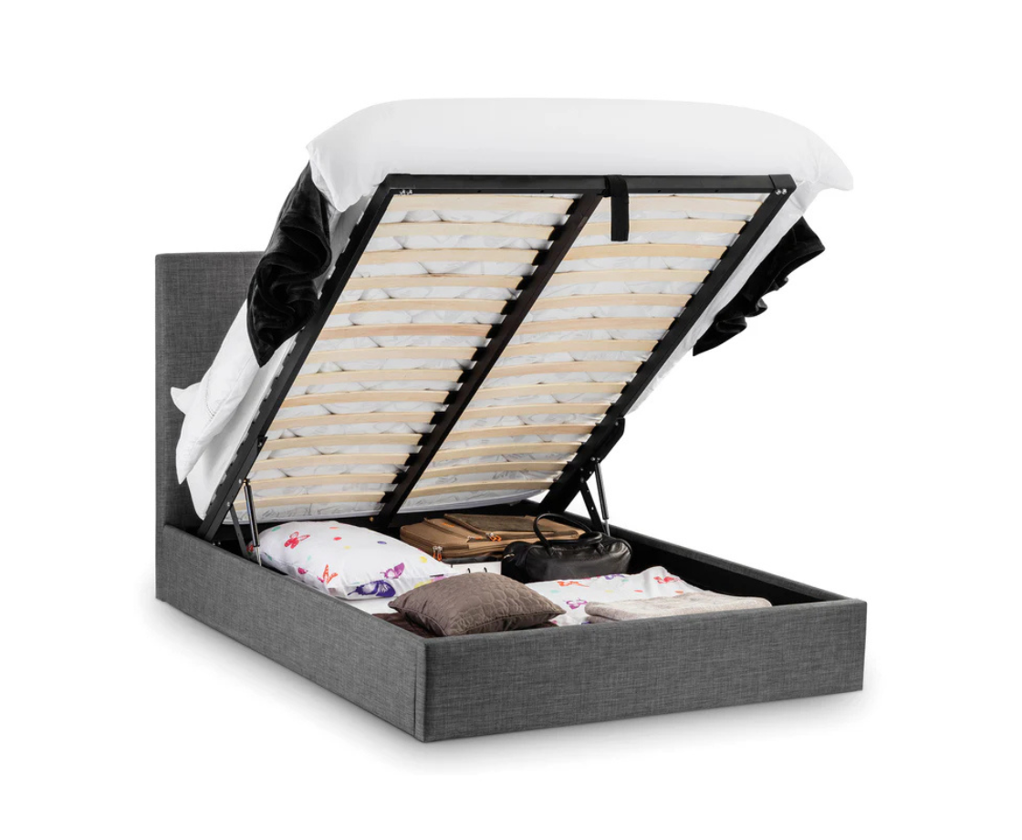 Sorrento 4ft6 Double Ottoman Bed - Grey