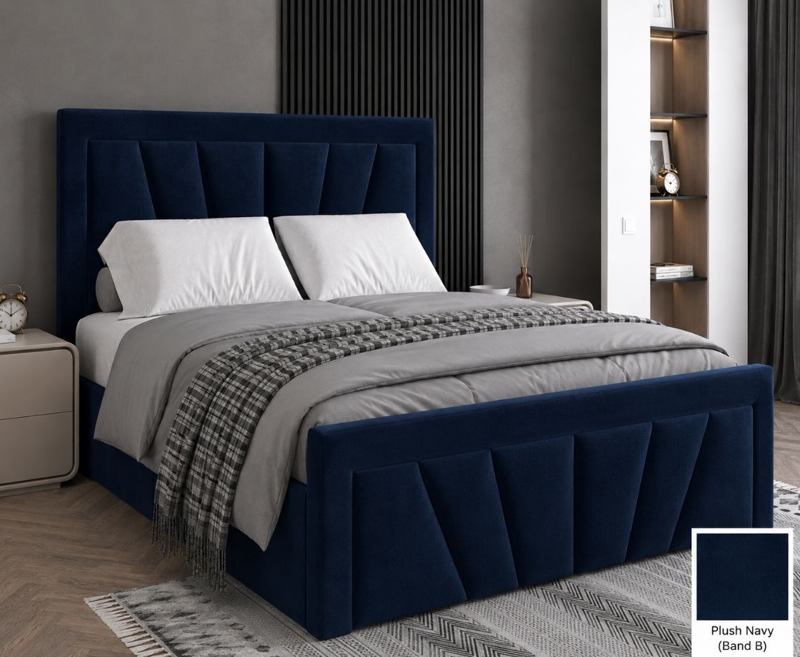 Starry 4ft6 Double Ottoman Bed Frame
