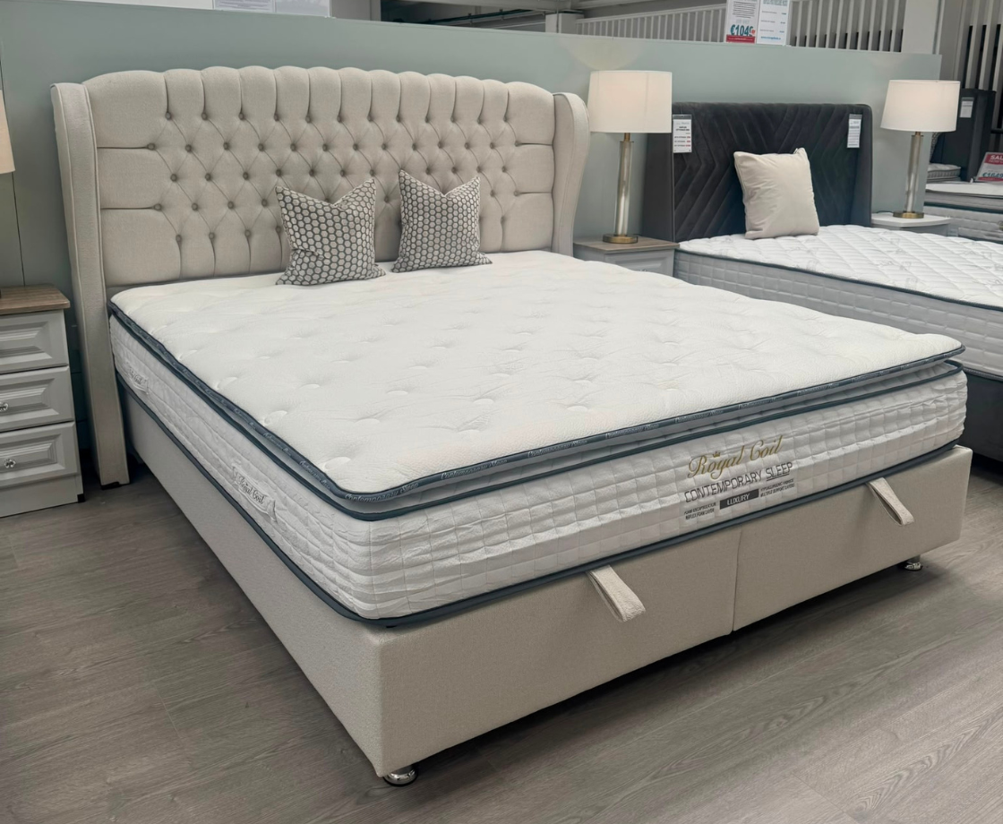 Venus 5ft Kingsize Ottoman Bed Frame - Beige