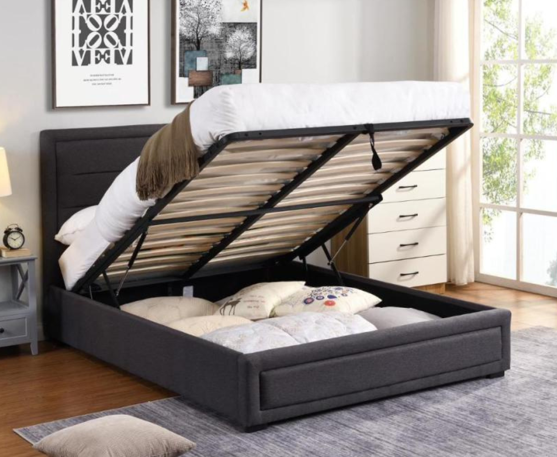 Perth 4ft Ottoman Bed Frame - Grey