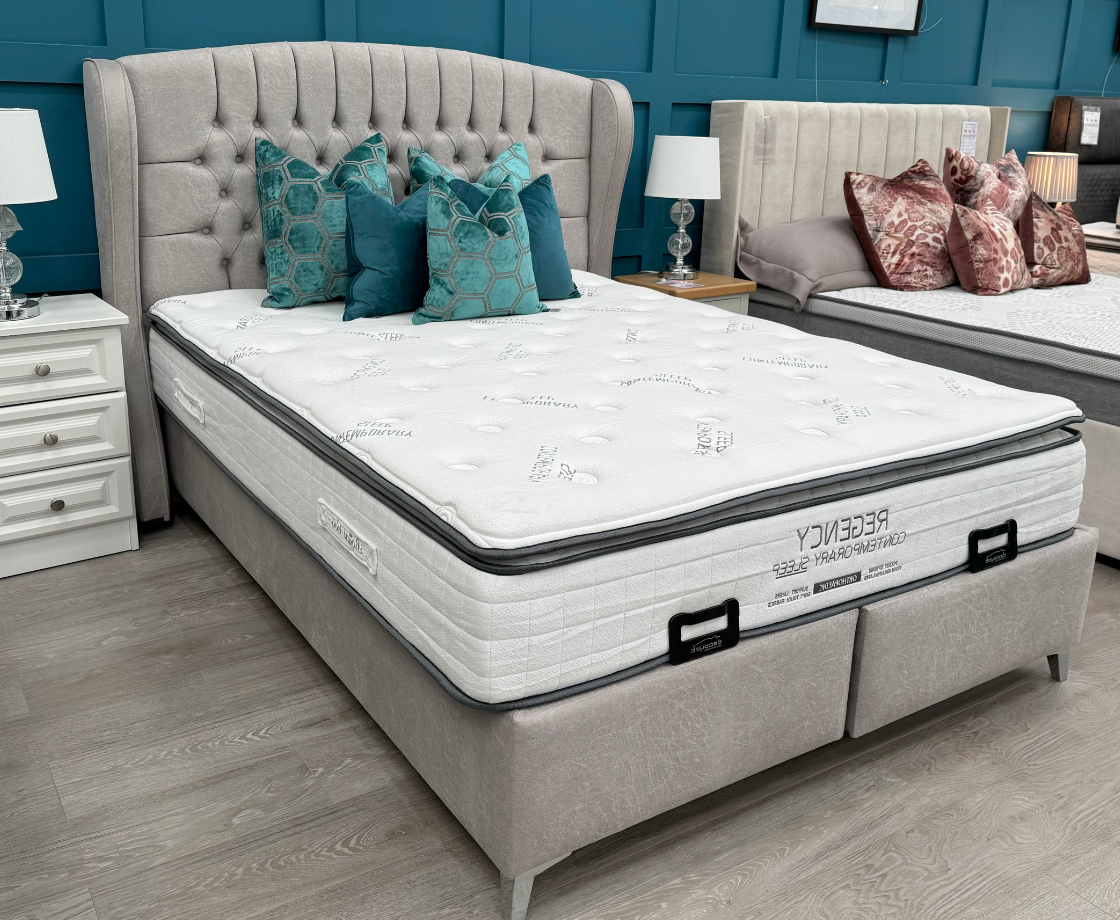 Viera 5ft Kingsize Ottoman Bed Frames - Grey