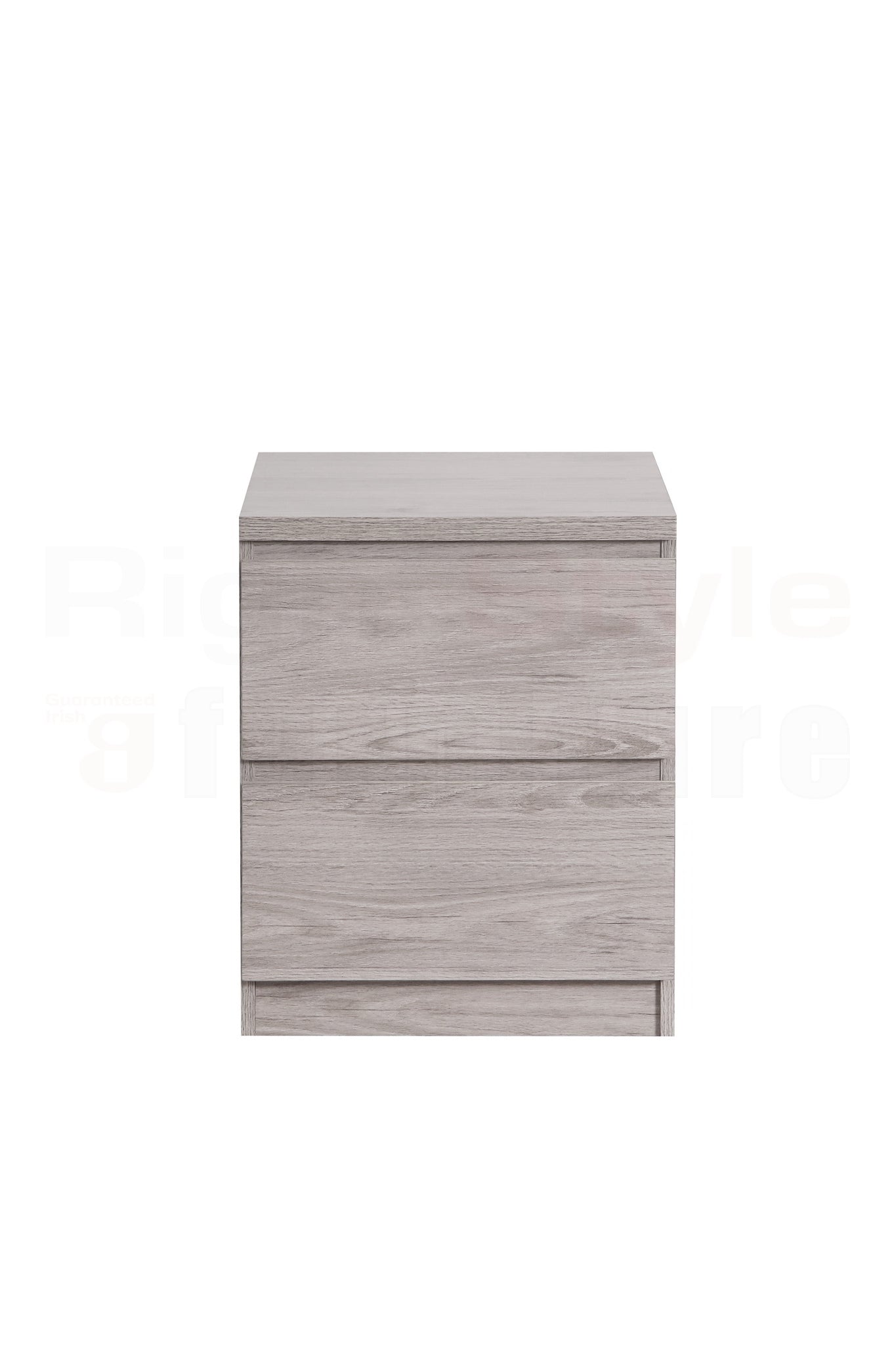 Europa 2 Drawer Bedside Grey Oak