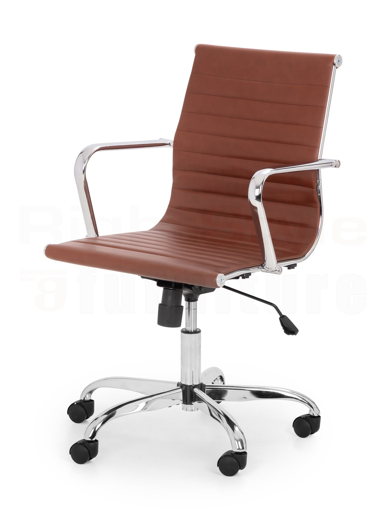 Gio Brown & Chrome Office Chair