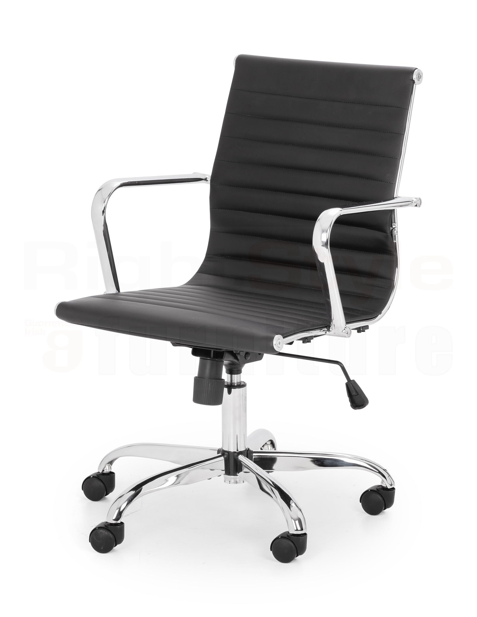 Gio Black & Chrome Office Chair