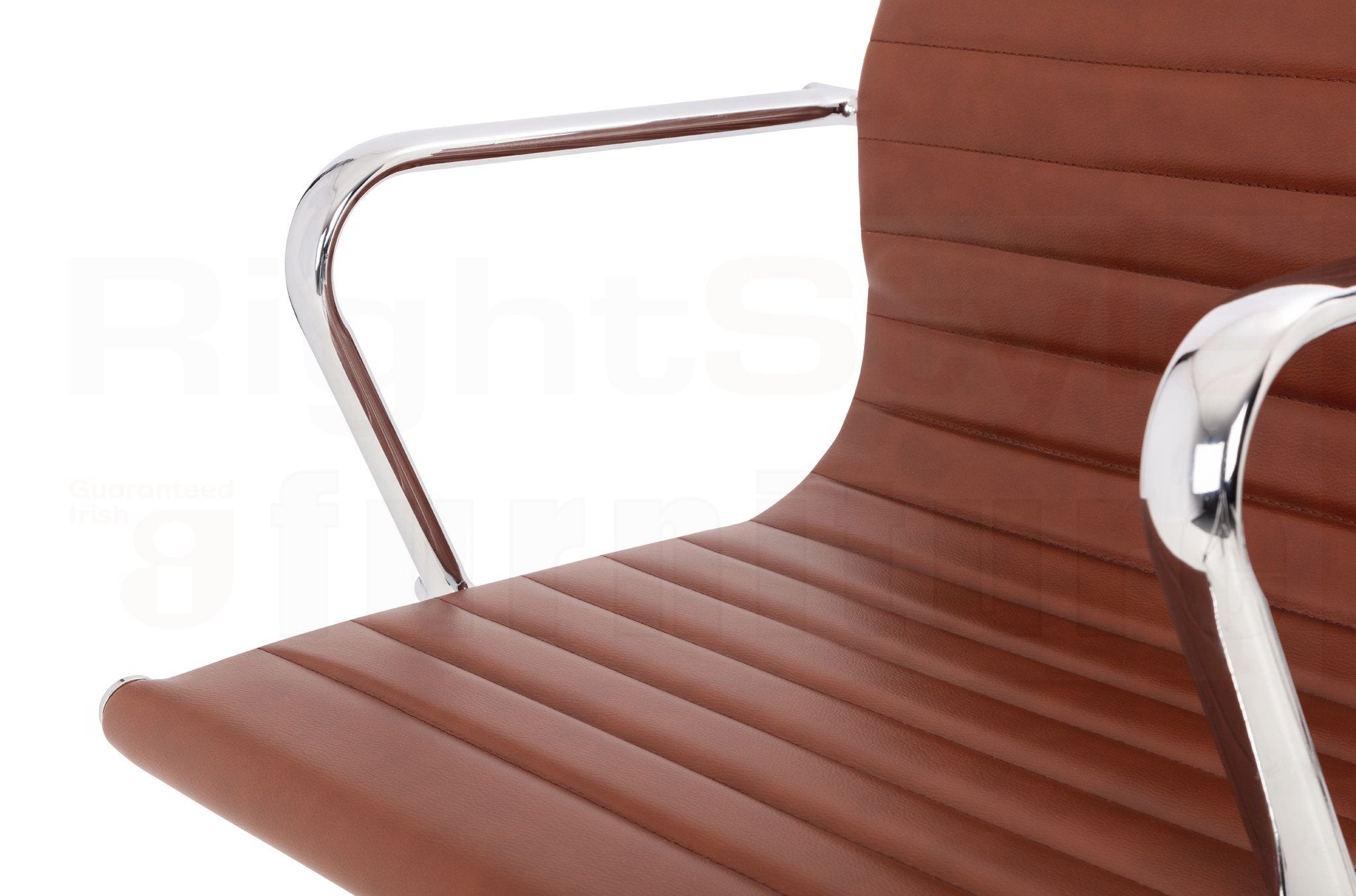 Gio Brown & Chrome Office Chair