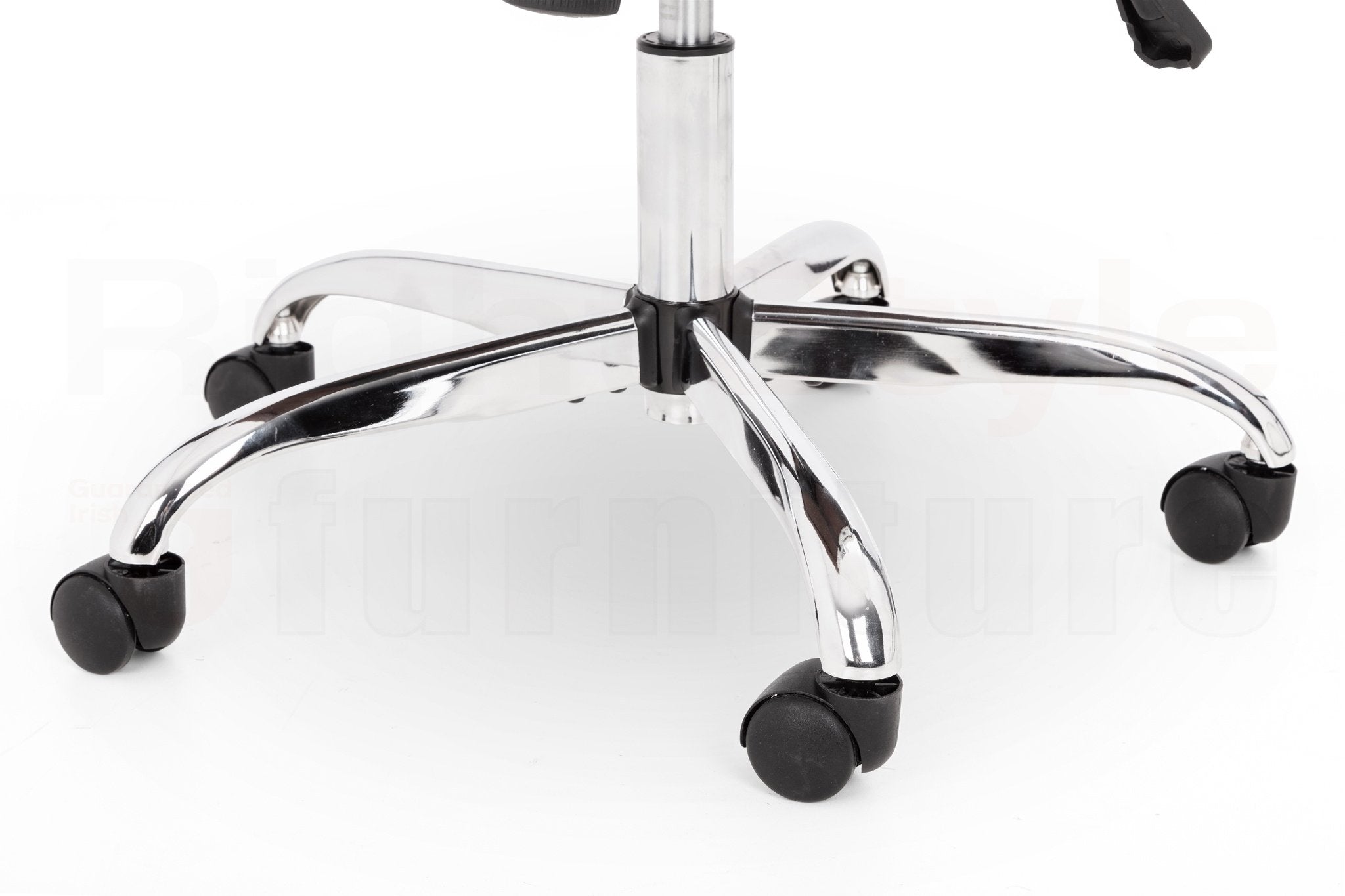 Gio Ivory & Chrome Office Chair