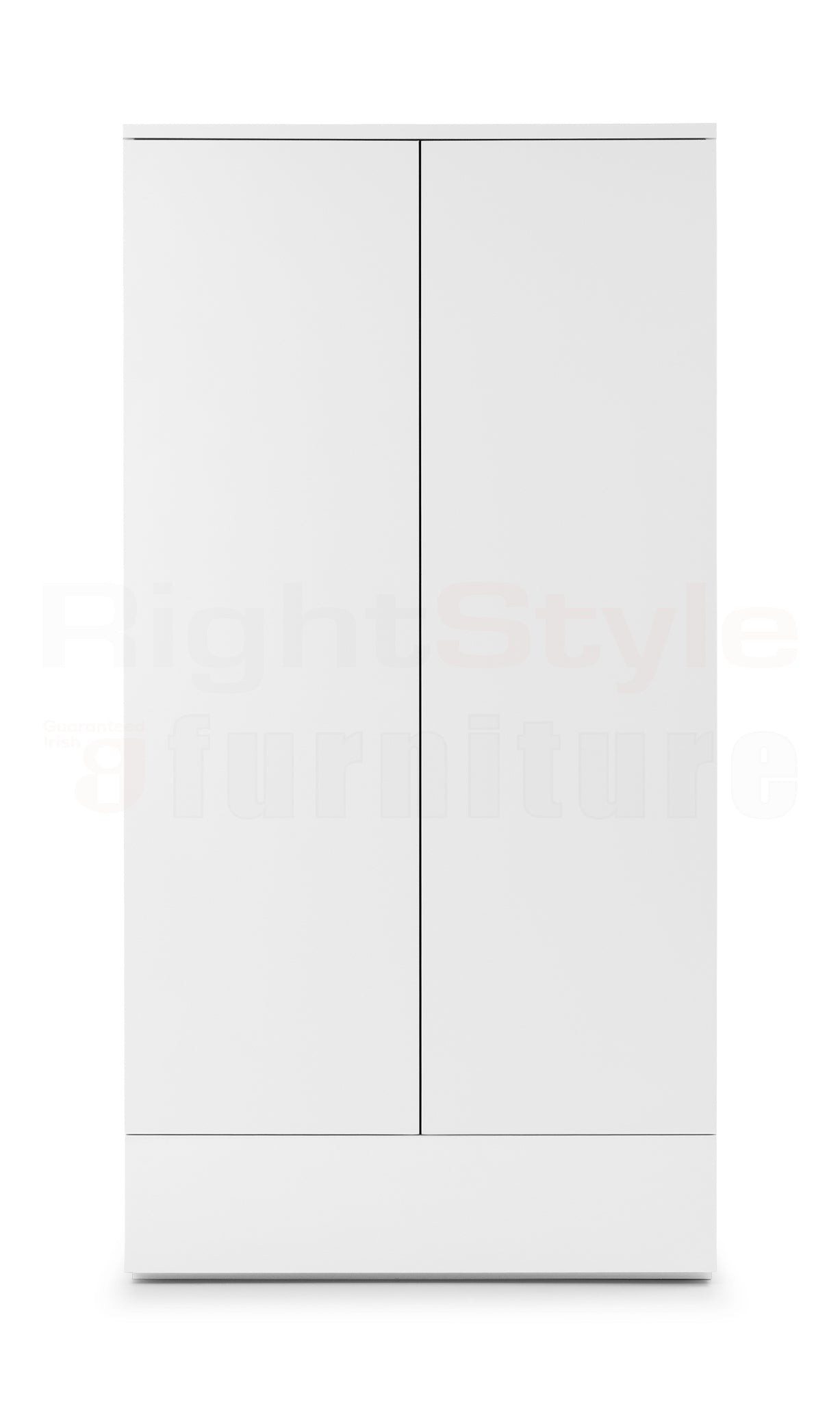 Grace 2 Door 1 Drw Wardrobe - White Gloss