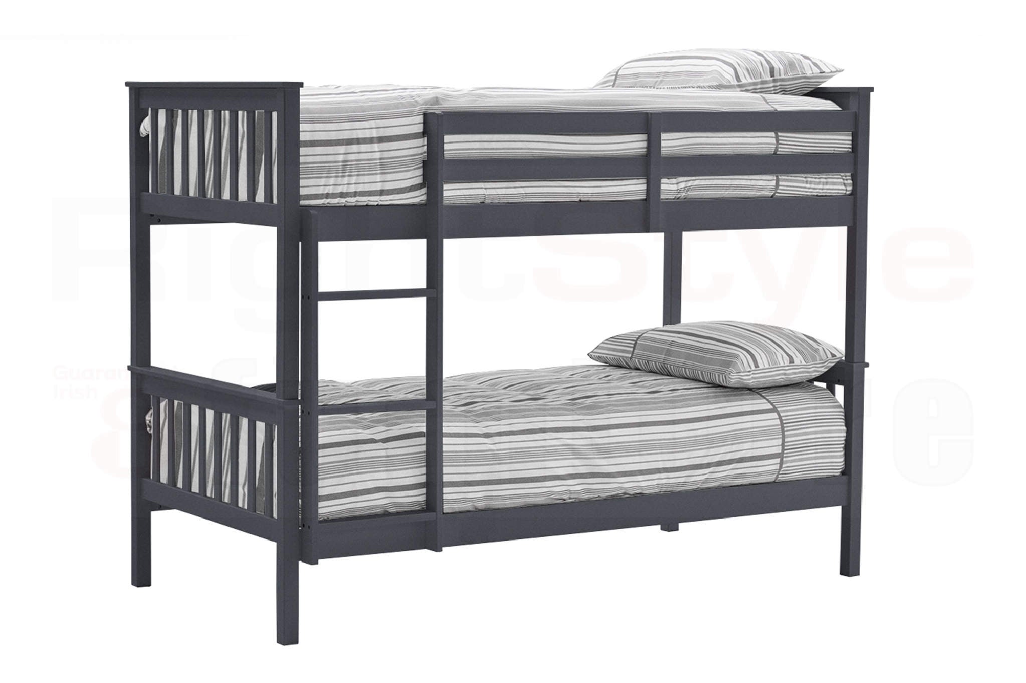 Salix Bunk Bed Frame 3ft Single Grey OGEL KIDS BEDS