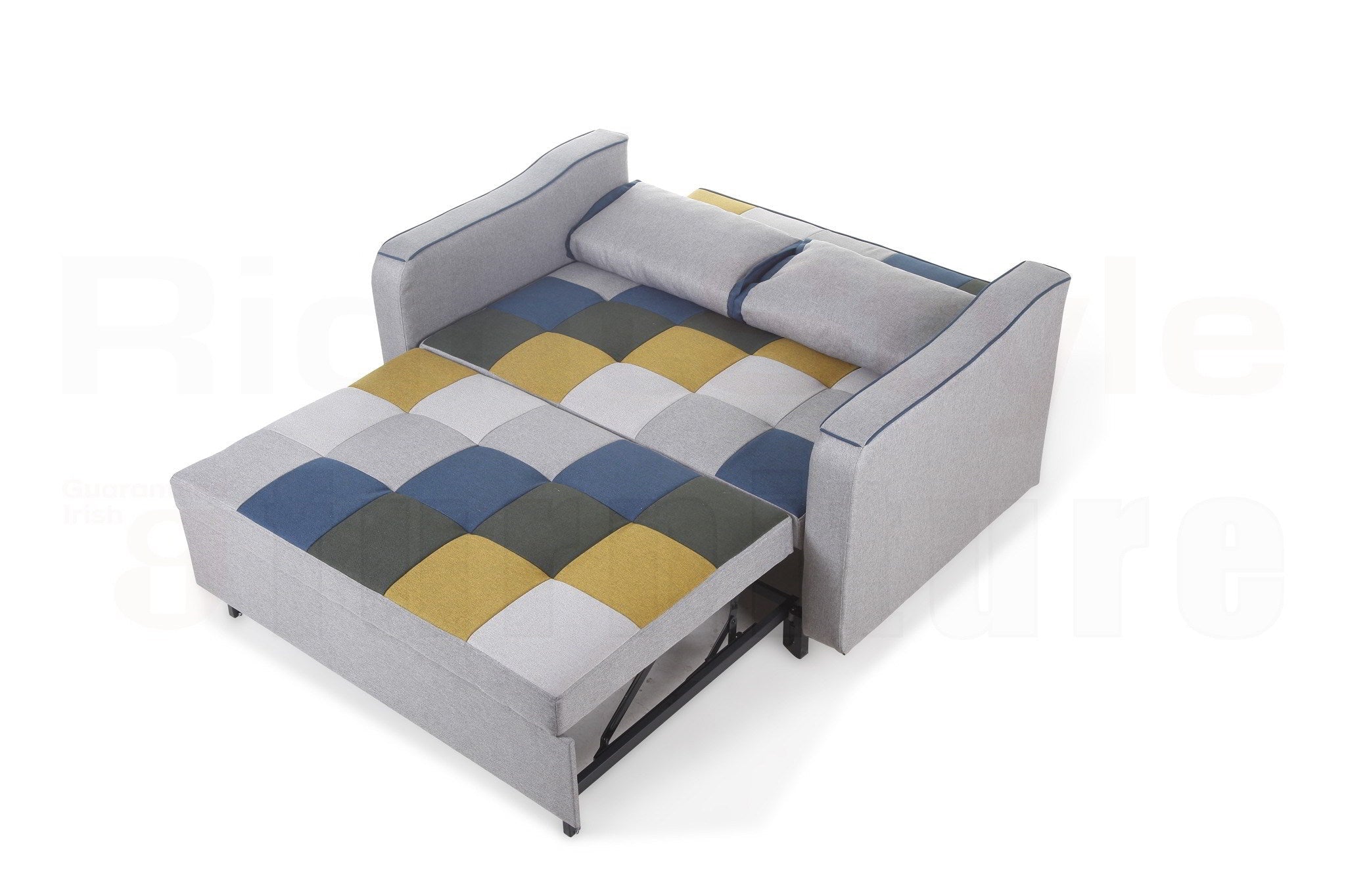 Aspen Sofa Bed - Patchwork and Solid Colour