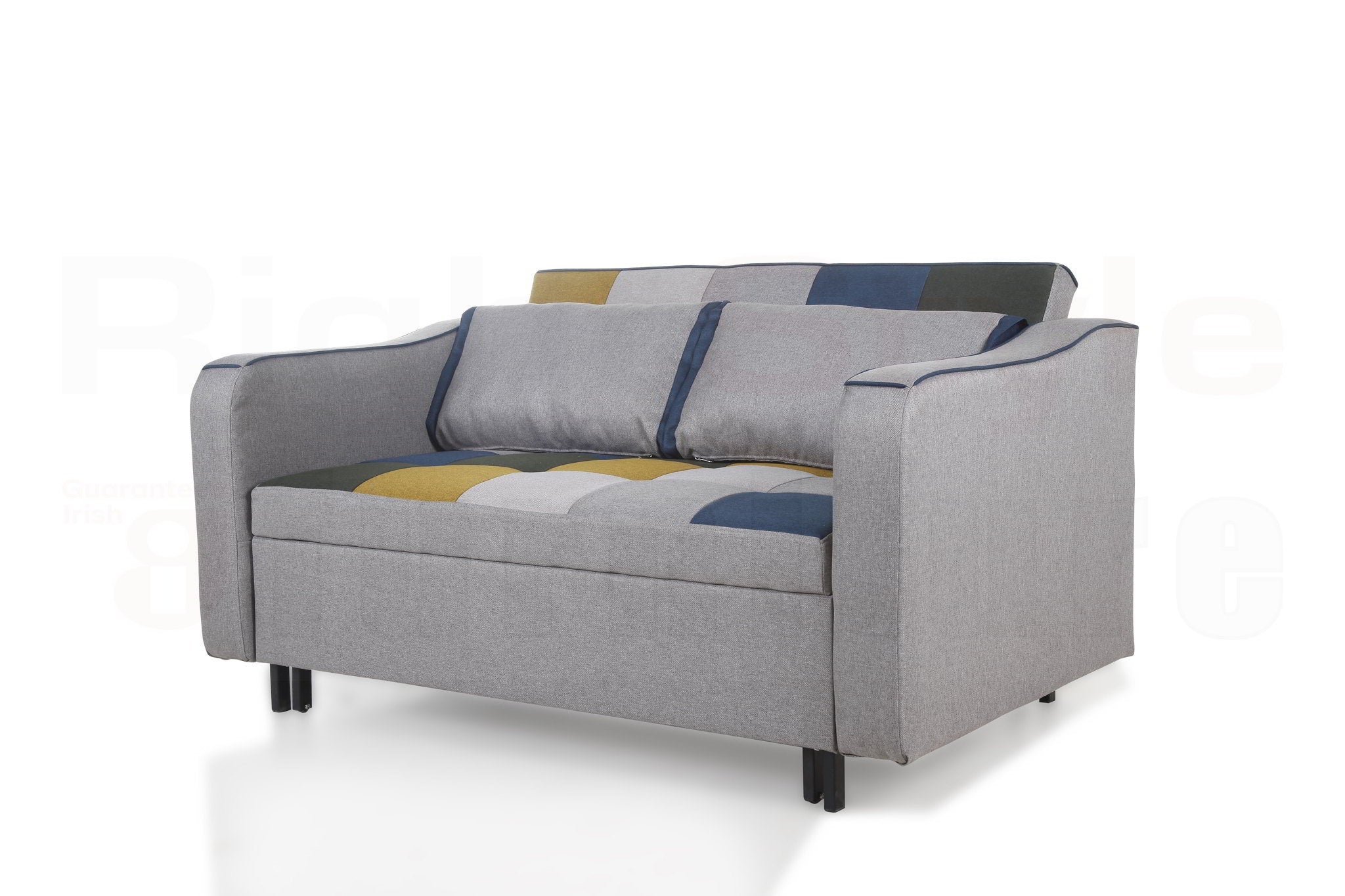 Aspen Sofa Bed - Patchwork and Solid Colour