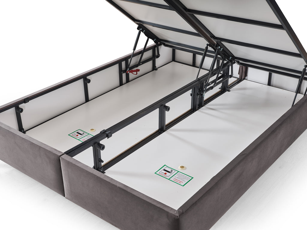 Venus 4ft6 Double Ottoman Bed Pack - Grey | Sand