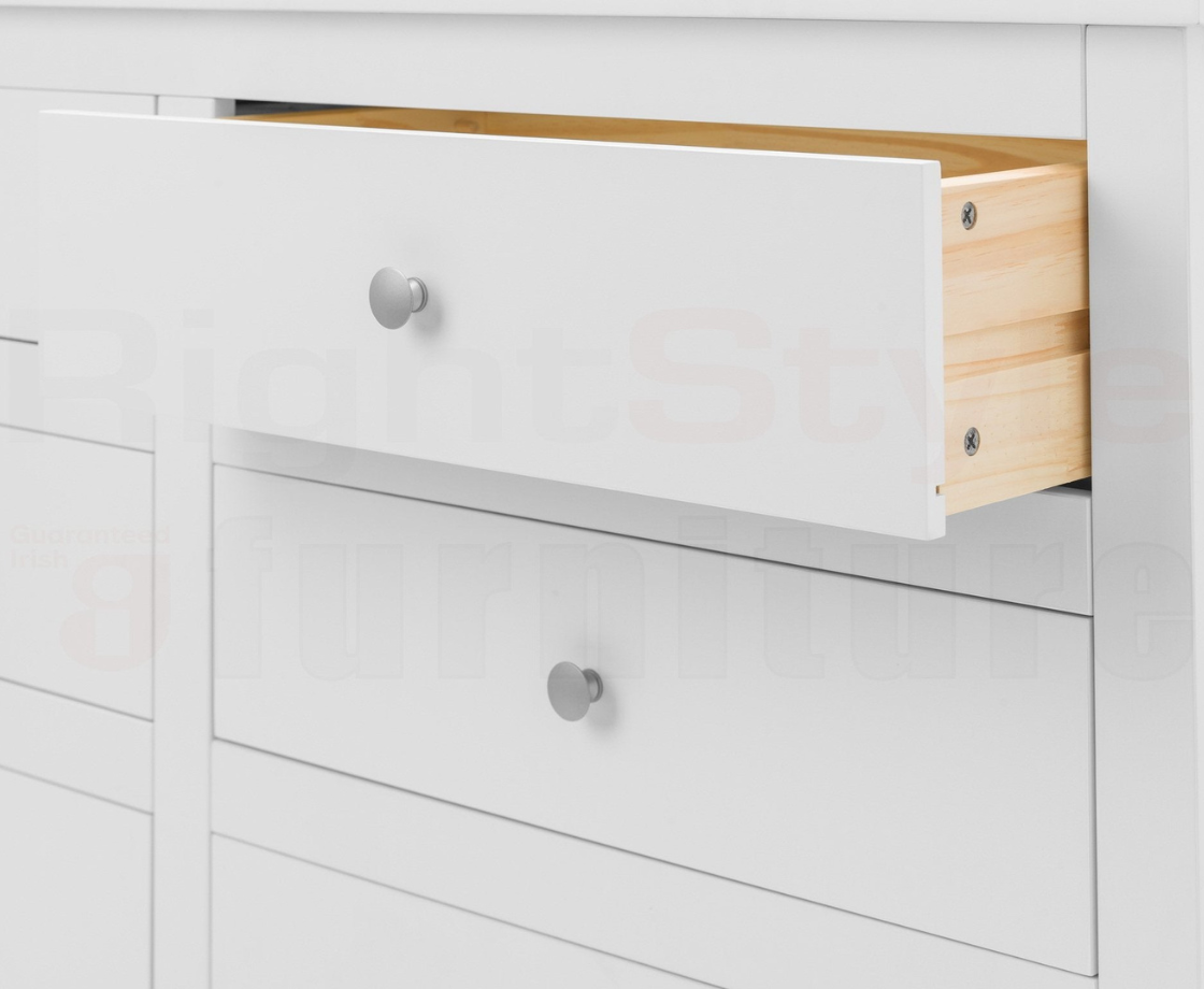 Bradley 6 Drawer Chest - Surf White