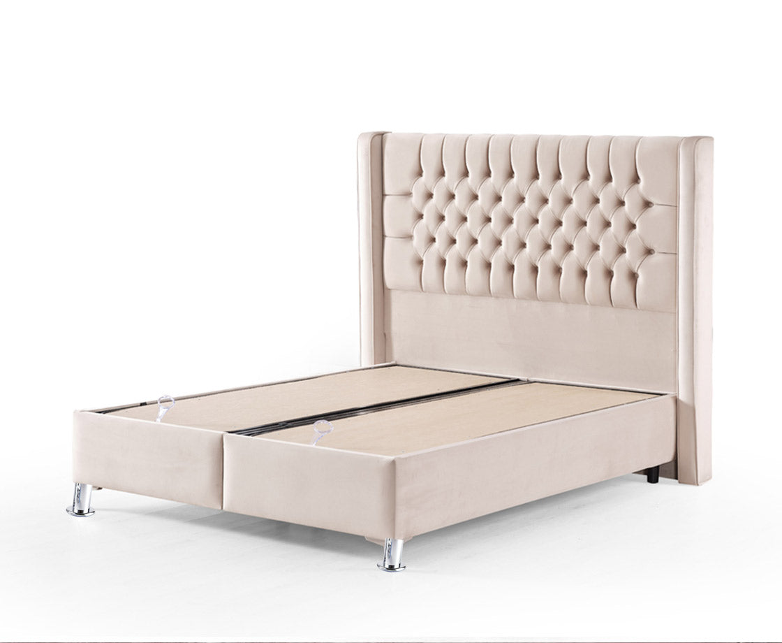 Astrid 4ft 6 Double Ottoman Bed Pack - Sand | Grey