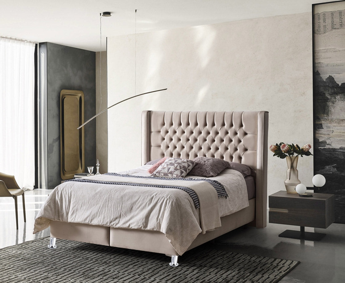 Astrid 4ft 6 Double Ottoman Bed Pack - Sand | Grey