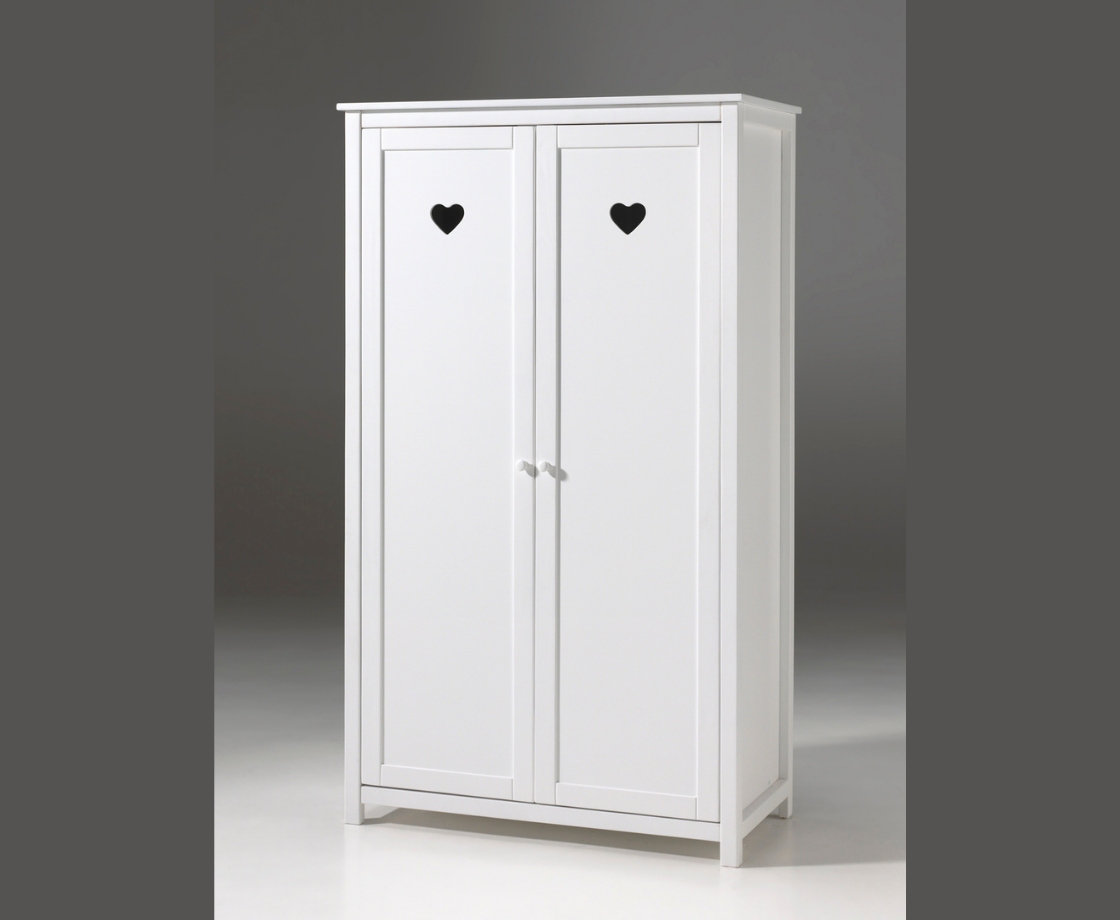 Amore 2 Door Wardrobe - White