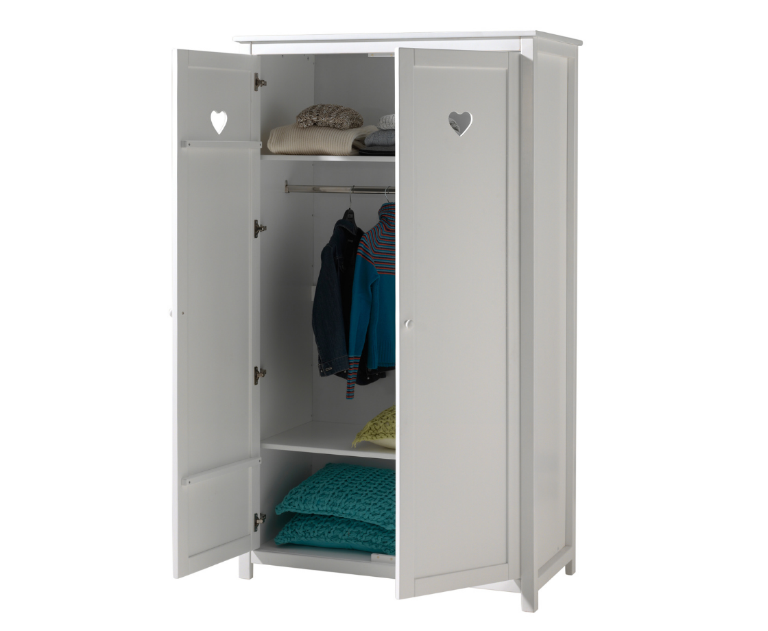 Amore 2 Door Wardrobe - White