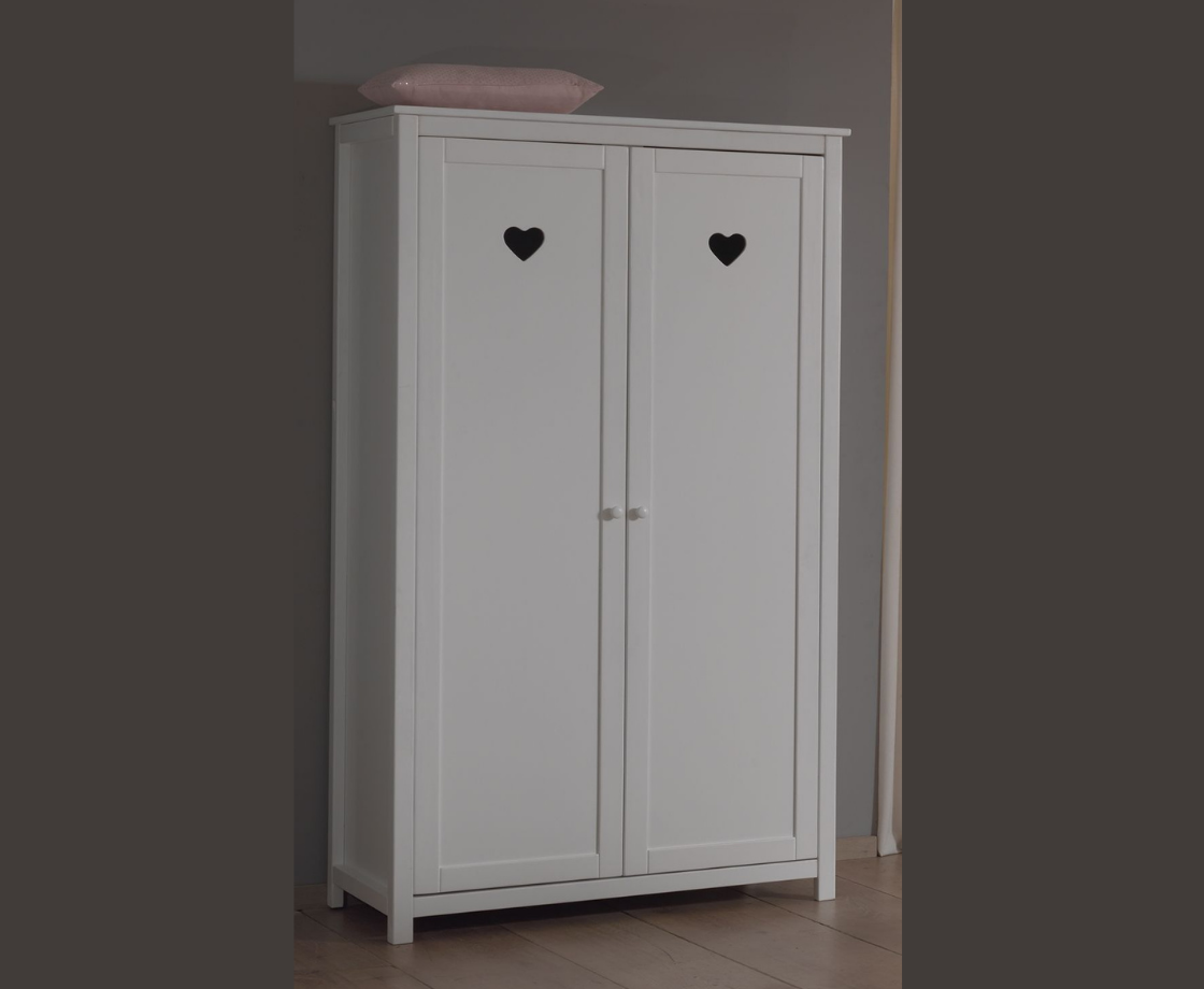 Amore 2 Door Wardrobe - White