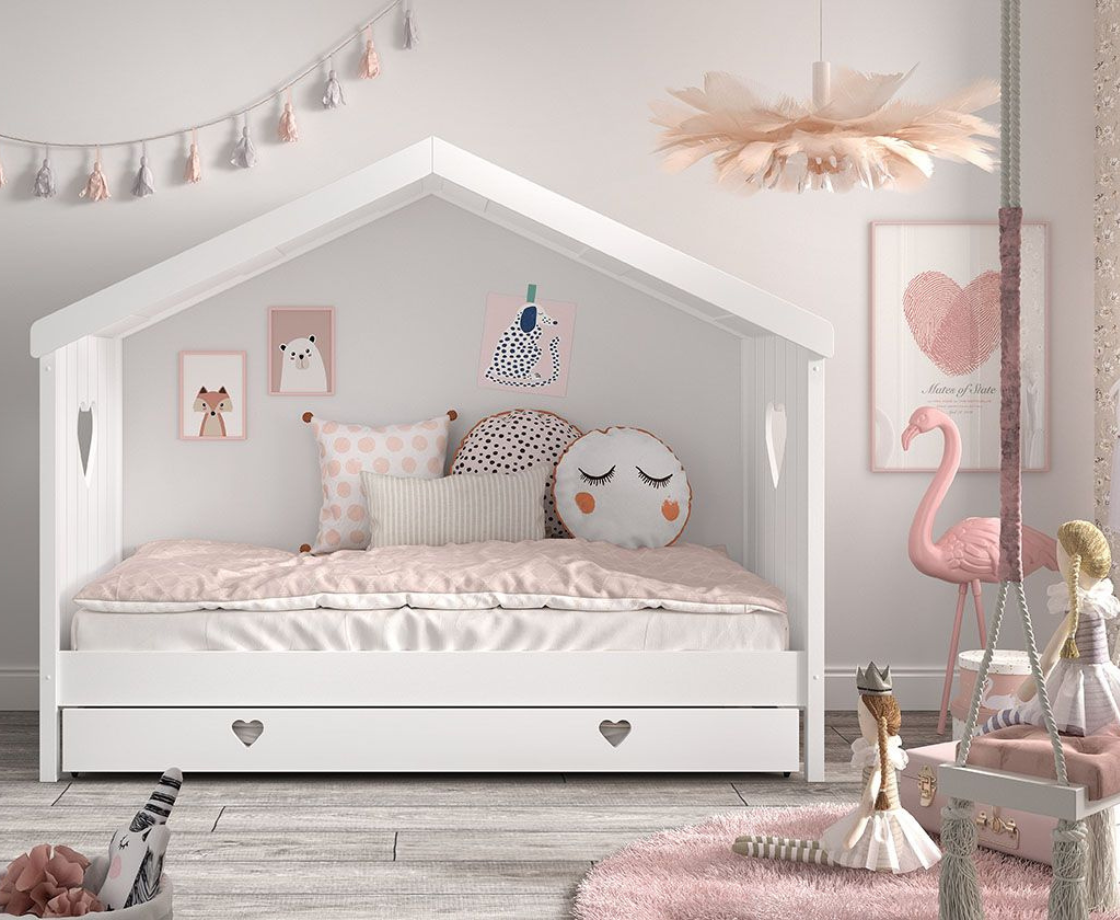 Amore Housebed Open Bed - White