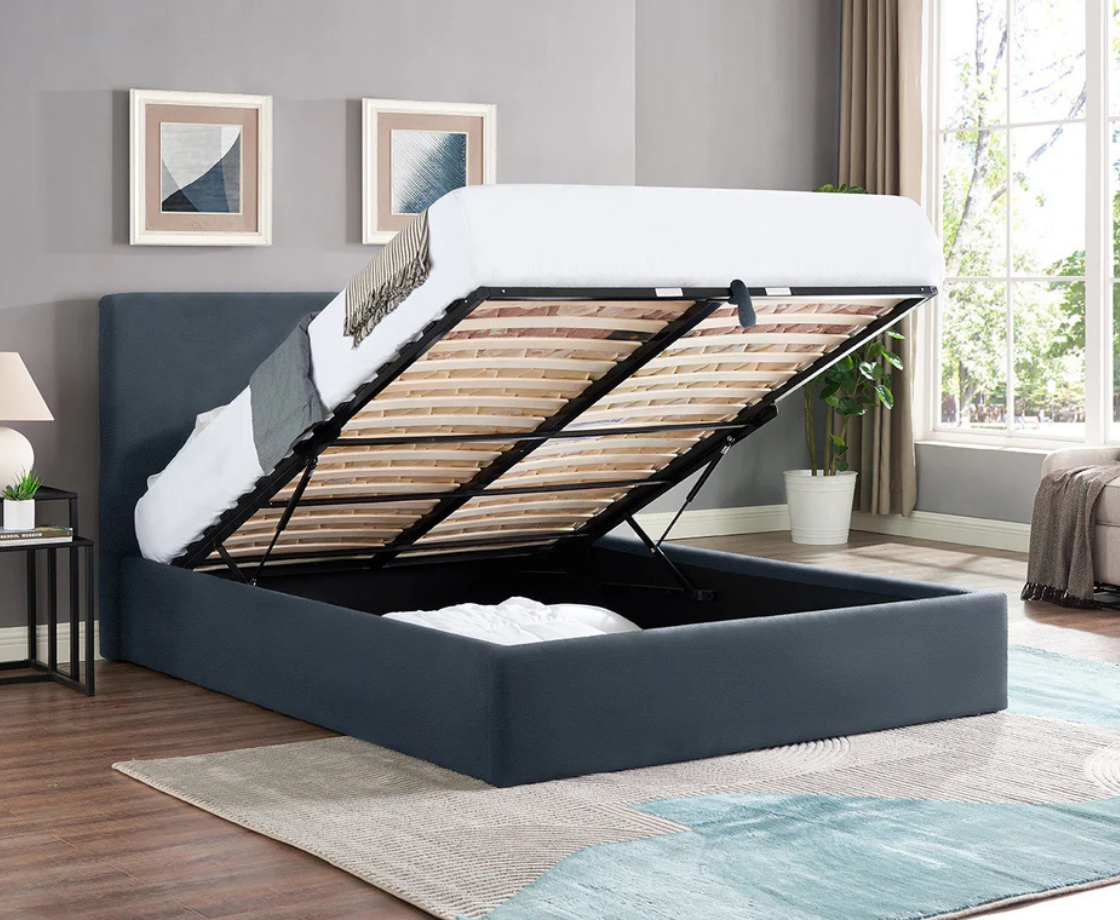 Azriel 3ft Single Ottoman Bed - Navy