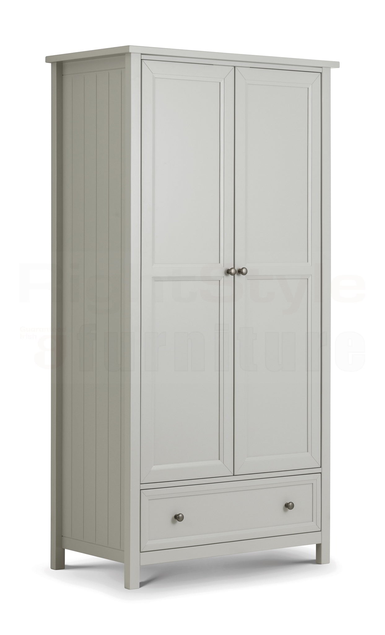 Maine 2 Door Combination Wardrobe - Dove Grey